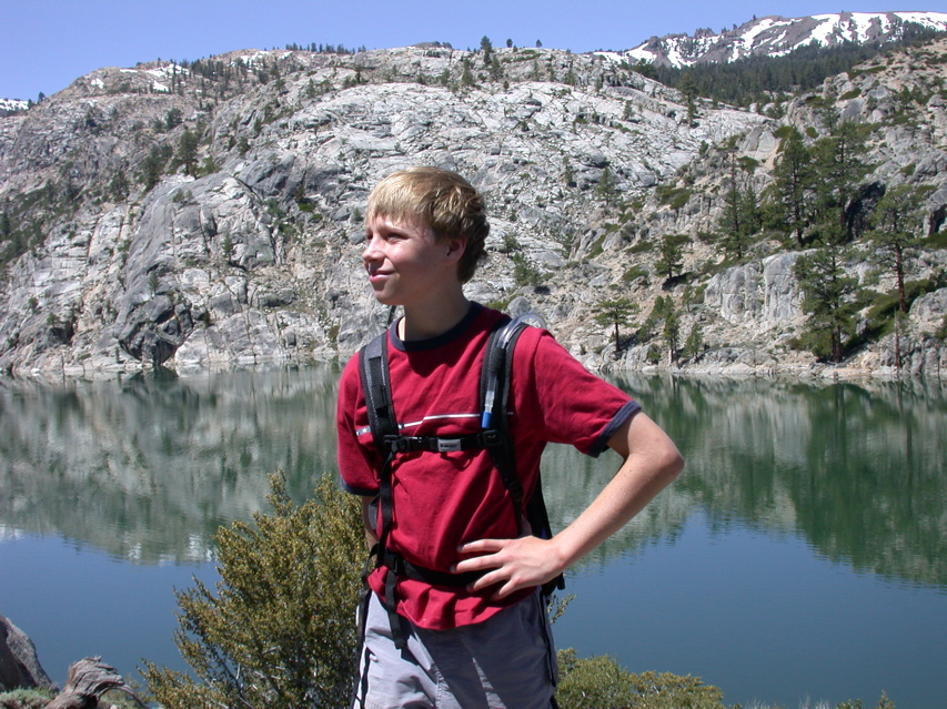 Stefan at the goal: Relief Reservoir