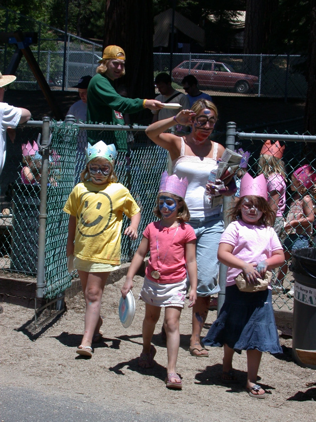 Heidi leading 6-7's parade