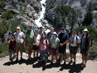 All camper-hikers at the meeting of the waters