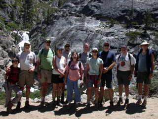 All camper-hikers at the meeting of the waters