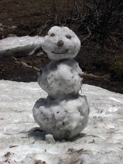 Ken's snowman at Paradise Valley