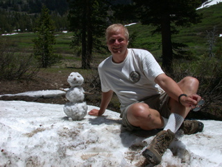 Ken and his snowman